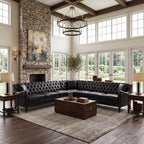 NOVAHOME 6-seat PU leather L-shaped sectional sofa product image 2
