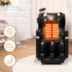 Full body massage chair with airbags heat and six massage rollers