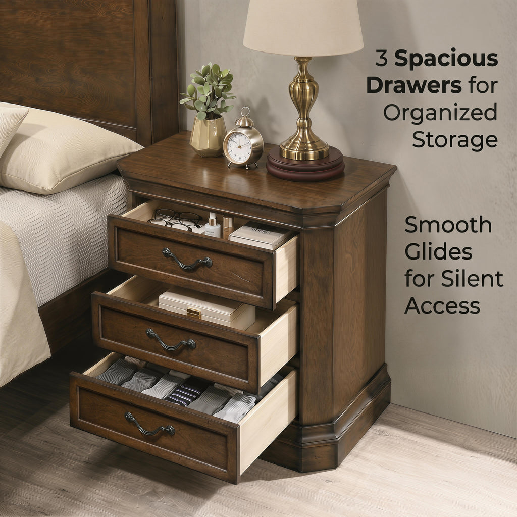 NOVAHOME Maderne walnut bedroom set product image 13