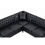 NOVAHOME 6-seat PU leather L-shaped sectional sofa product image 9