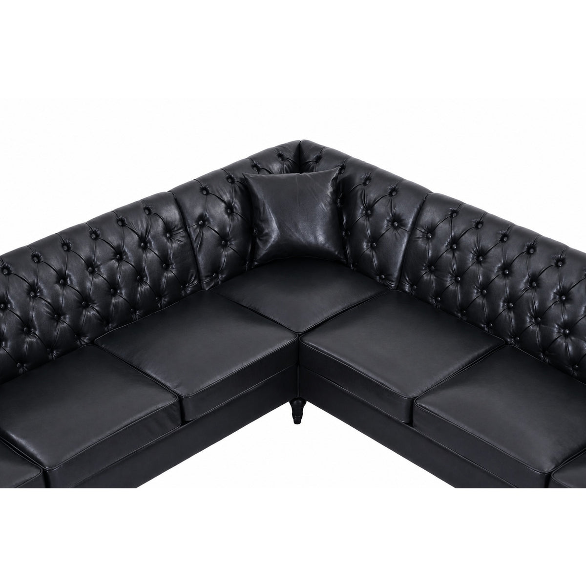 NOVAHOME 6-seat PU leather L-shaped sectional sofa product image 9