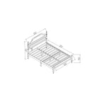 NOVAHOME Queen platform bed material and construction details