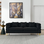 NOVAHOME Streamline Modern teddy upholstered sofa product image 4