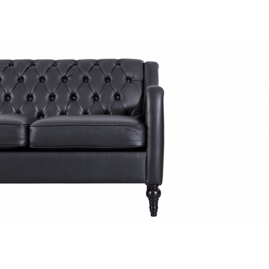 NOVAHOME 3-piece tufted PU leather sofa set product image 11
