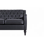 NOVAHOME 3-piece tufted PU leather sofa set product image 11