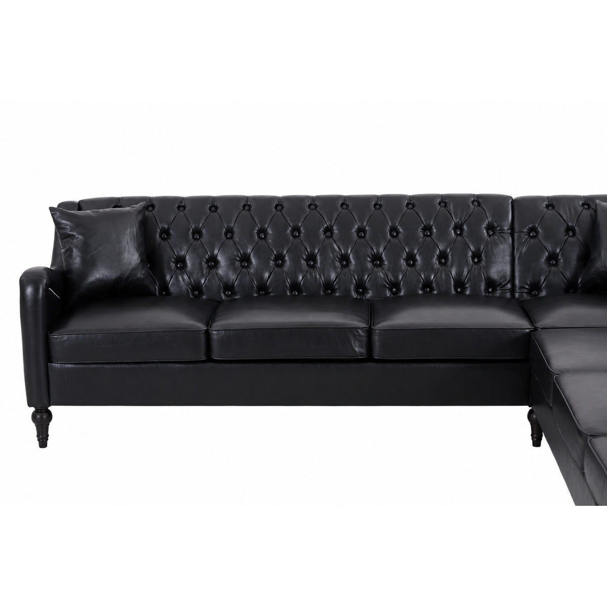 NOVAHOME 6-seat PU leather L-shaped sectional sofa product image 12