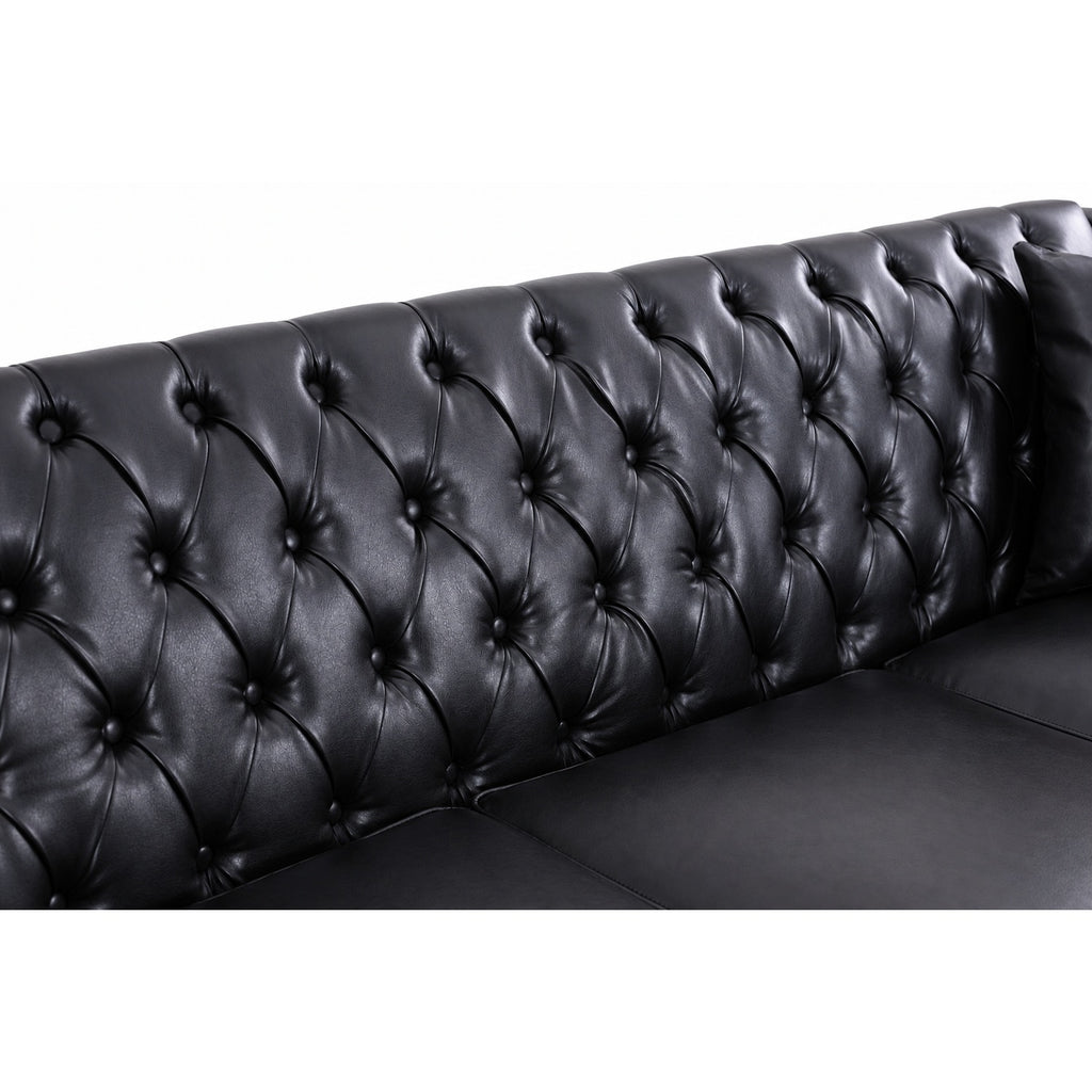 NOVAHOME 6-seat PU leather L-shaped sectional sofa product image 13