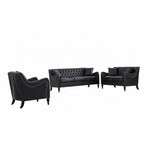 NOVAHOME 3-piece tufted PU leather sofa set product image 15