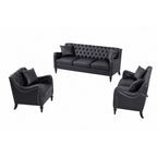 NOVAHOME 3-piece tufted PU leather sofa set product image 16