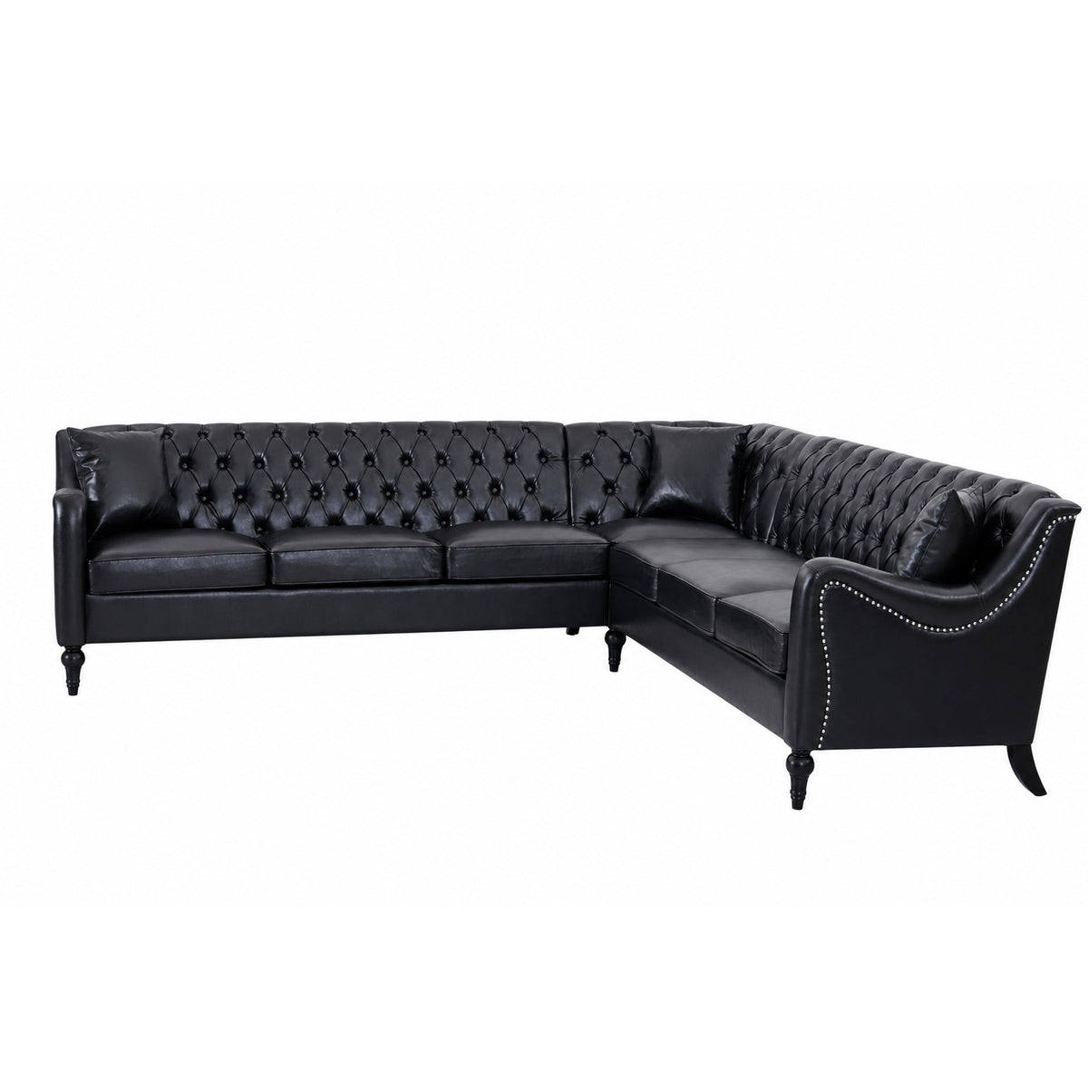NOVAHOME 6-seat PU leather L-shaped sectional sofa product image 17