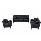 NOVAHOME 3-piece tufted PU leather sofa set product image 17