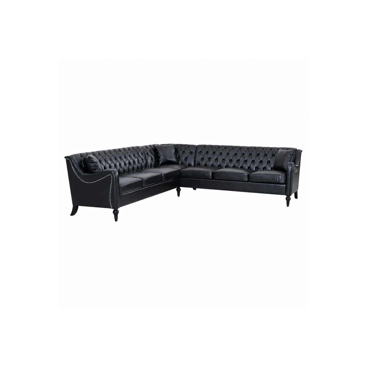 NOVAHOME 6-seat PU leather L-shaped sectional sofa product image 18