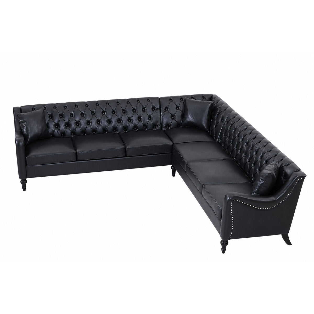NOVAHOME 6-seat PU leather L-shaped sectional sofa product image 19