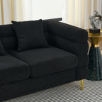 NOVAHOME Streamline Modern teddy upholstered sofa product image 9