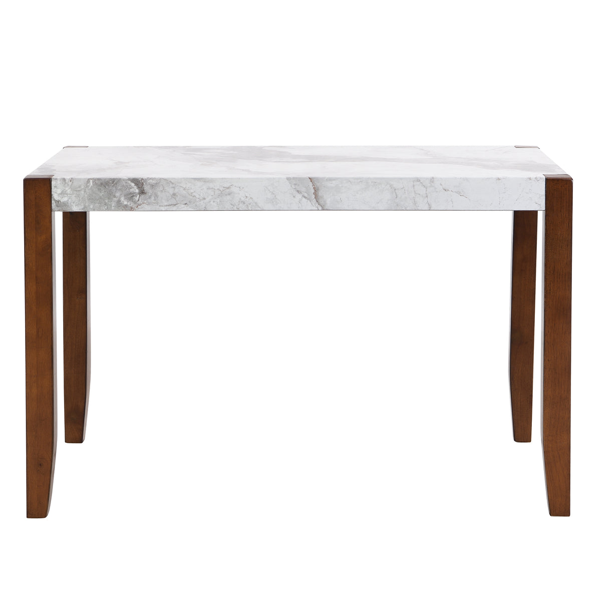 NOVAHOME white faux marble dining table product image 4