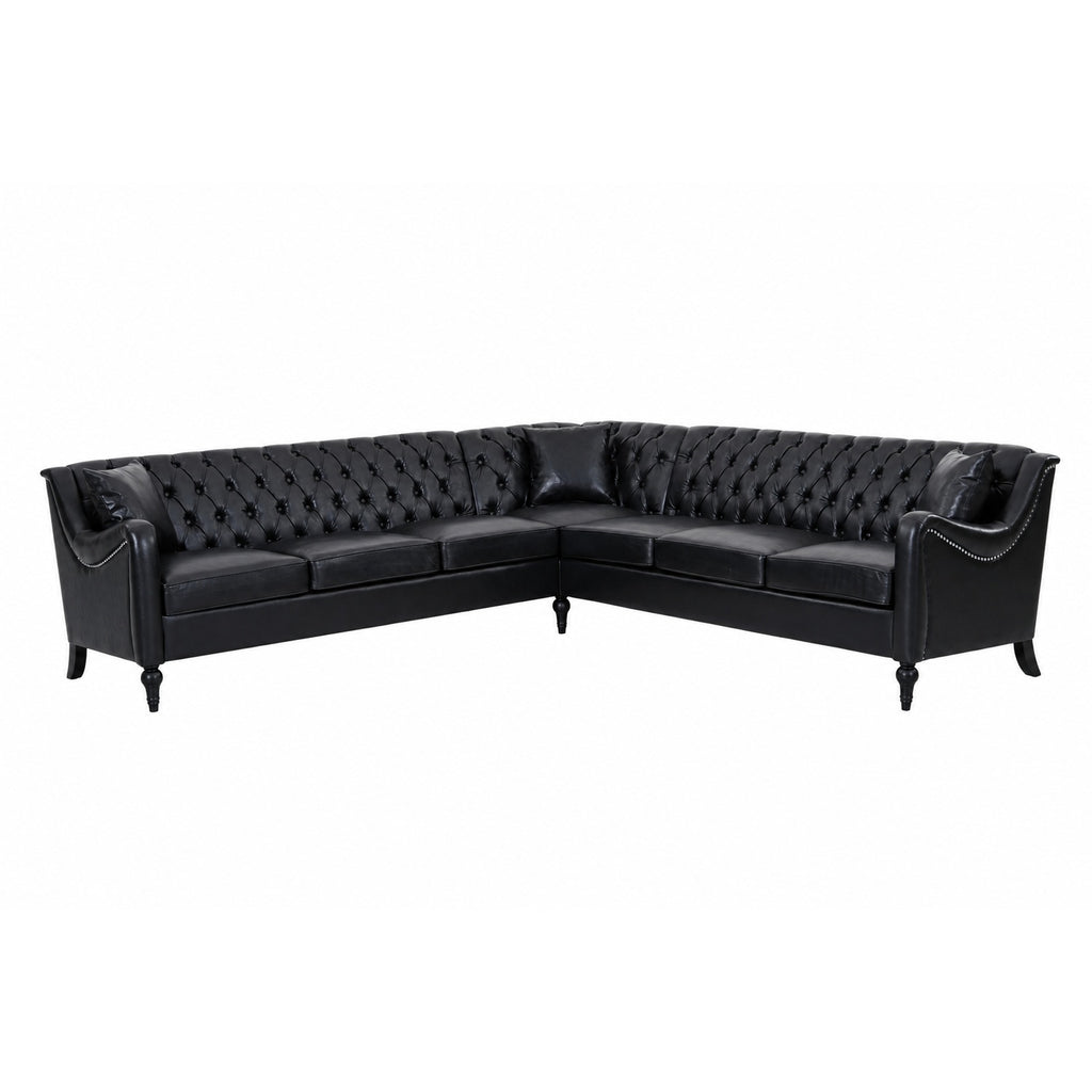 NOVAHOME 6-seat PU leather L-shaped sectional sofa product image 20