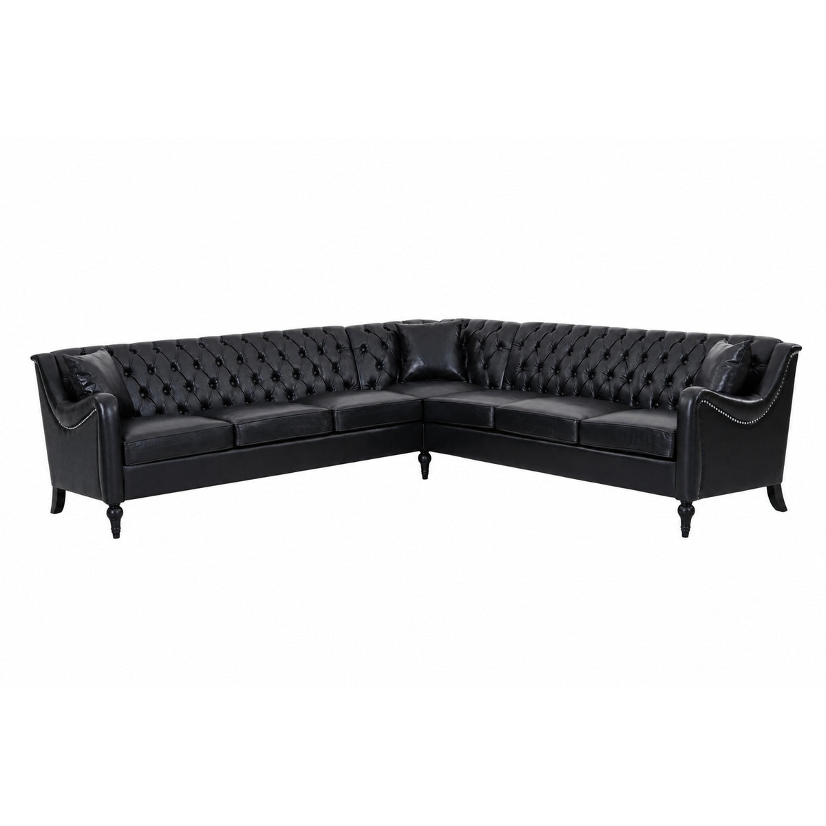 NOVAHOME 6-seat PU leather L-shaped sectional sofa product image 20