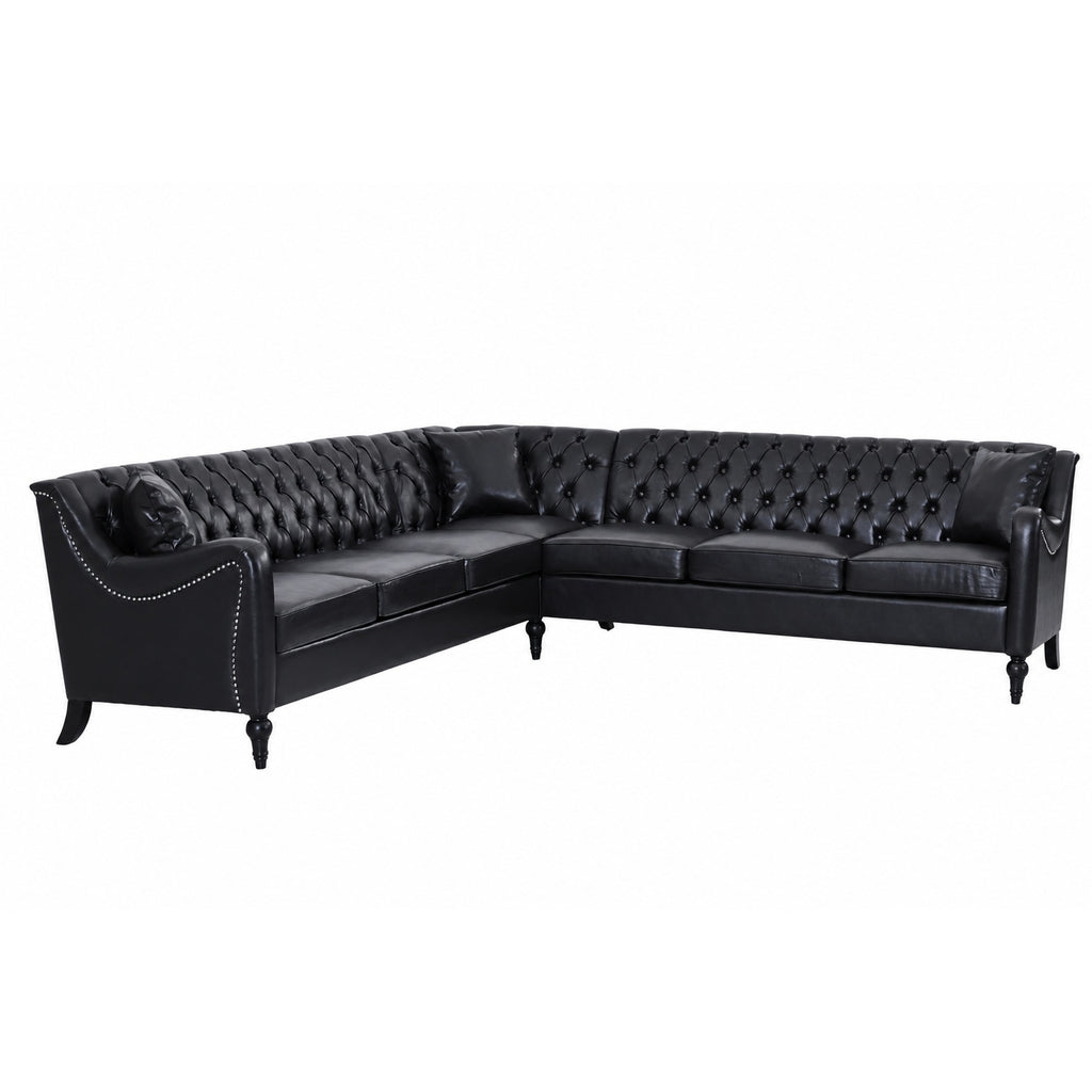 NOVAHOME 6-seat PU leather L-shaped sectional sofa product image 21