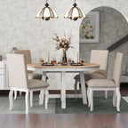 NOVAHOME 5-piece extendable farmhouse dining set product image 1