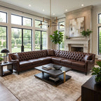 NOVAHOME 6-seat PU leather L-shaped sectional sofa product image 23
