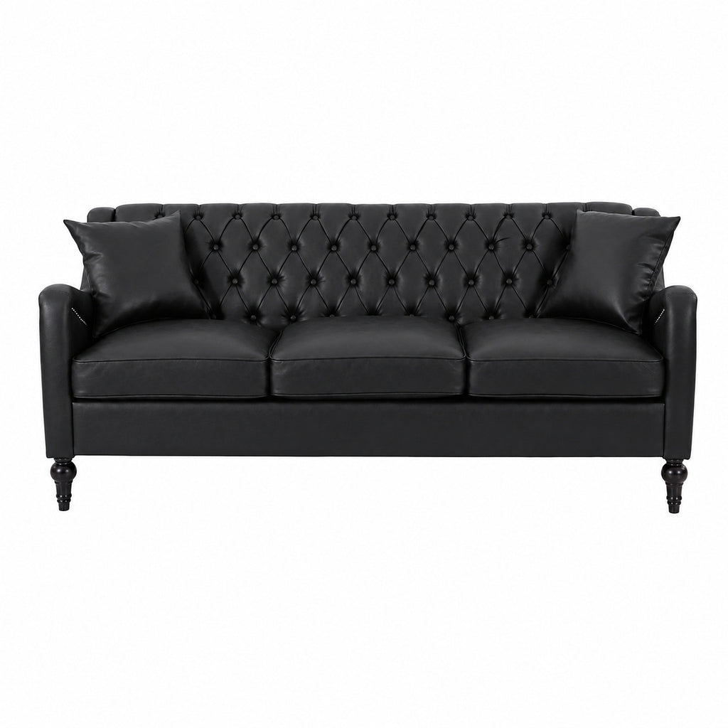 NOVAHOME 3-piece tufted PU leather sofa set product image 23