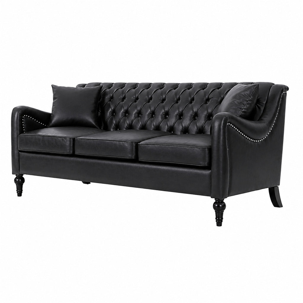 NOVAHOME 3-piece tufted PU leather sofa set product image 24