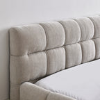NOVAHOME queen chenille upholstered platform bed product image 6