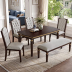 NOVAHOME 6-piece upholstered dining set product image 2