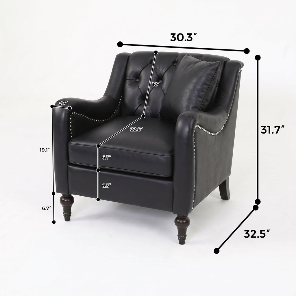 NOVAHOME 3-piece tufted PU leather sofa set product image 25