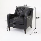 NOVAHOME 3-piece tufted PU leather sofa set product image 25