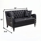 NOVAHOME 3-piece tufted PU leather sofa set product image 26