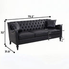 NOVAHOME 3-piece tufted PU leather sofa set product image 27