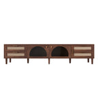 NOVAHOME 86.6-inch dark brown rattan TV stand product image 16