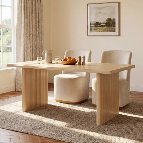 NOVAHOME natural oak dining table product image 12