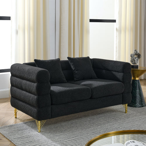 NOVAHOME Streamline Modern teddy upholstered sofa product image 13
