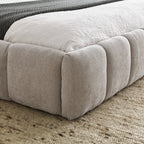 NOVAHOME queen chenille upholstered platform bed product image 7