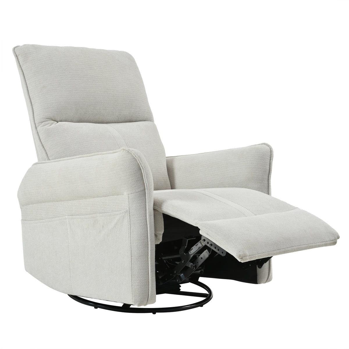 NOVAHOME gray swivel rocker recliner product image 1