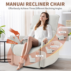 NOVAHOME gray swivel rocker recliner product image 4