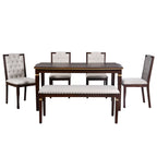 NOVAHOME 6-piece upholstered dining set product image 8