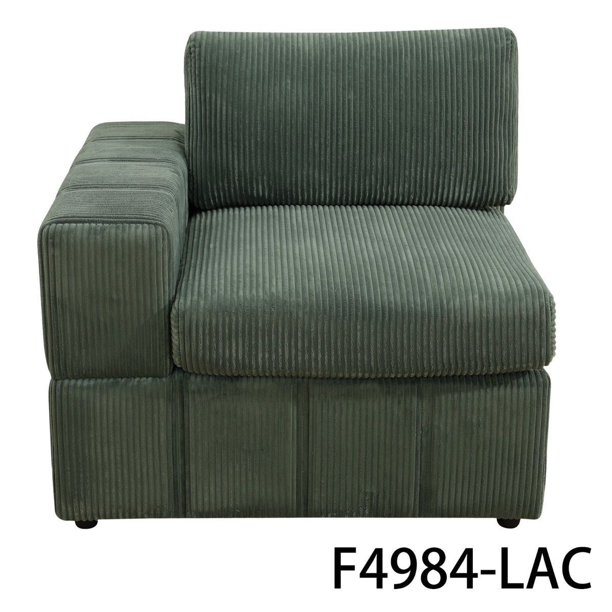 NOVAHOME Beige Corduroy 7-Piece Modular Sectional Sofa Set with Ottoman