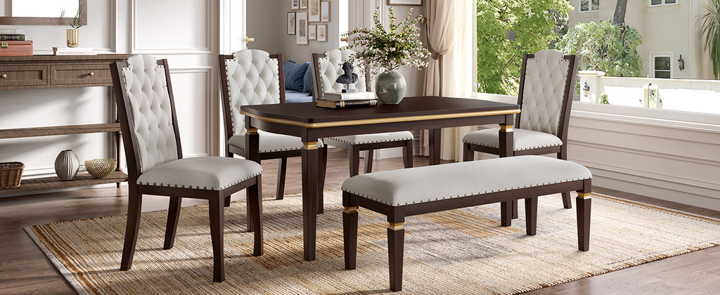 NOVAHOME 6-piece upholstered dining set product image 33