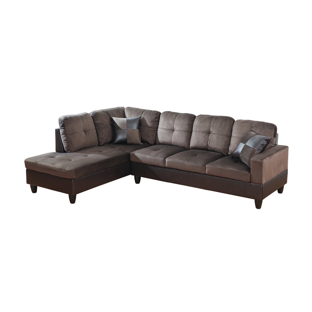 NOVAHOME 3-Piece Fabric Sectional Sofa Set with Storage Ottoman - product view 19
