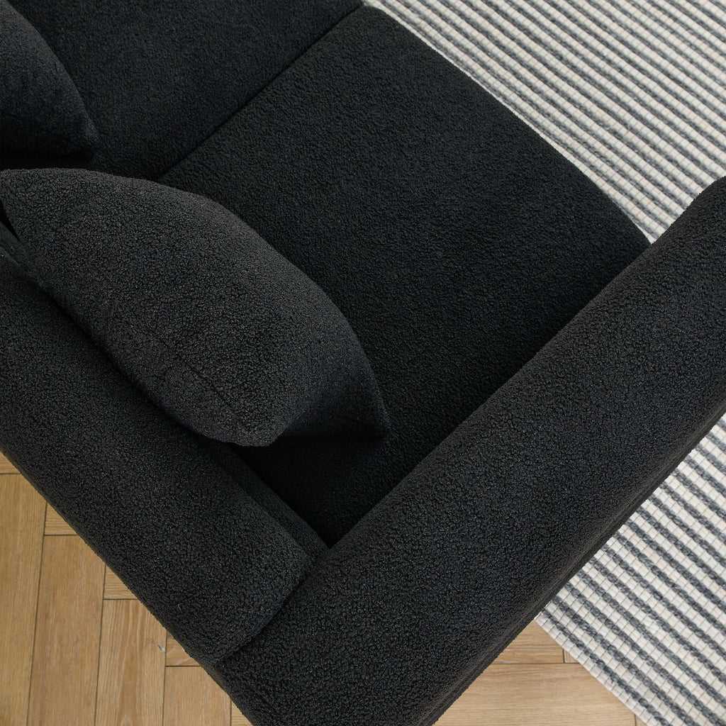 NOVAHOME Streamline Modern teddy upholstered sofa product image 8