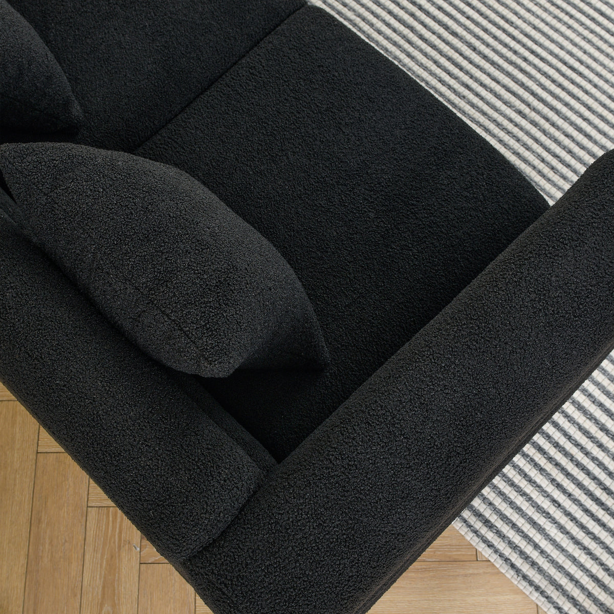 NOVAHOME Streamline Modern teddy upholstered sofa product image 8