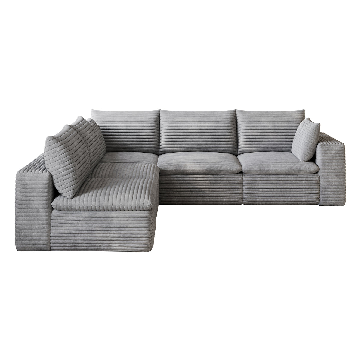 NOVAHOME modular corduroy cloud sectional sofa image 9