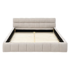NOVAHOME queen chenille upholstered platform bed product image 10