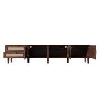 NOVAHOME 86.6-inch dark brown rattan TV stand product image 15