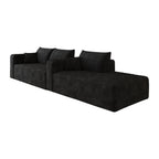NOVAHOME 103-inch plush corduroy L-shaped cloud sectional image 20