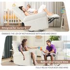 NOVAHOME gray swivel rocker recliner product image 5