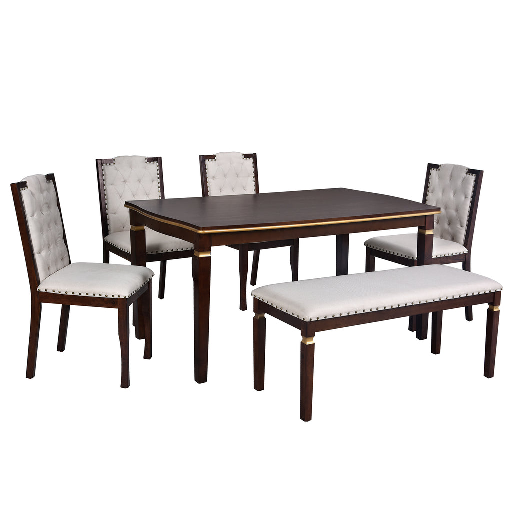 NOVAHOME 6-piece upholstered dining set product image 9